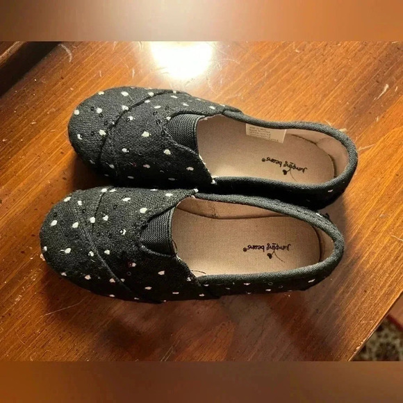 Toddler Girls Jumping Bean Size 11 Slip on Canvas Flats - Picture 6 of 6